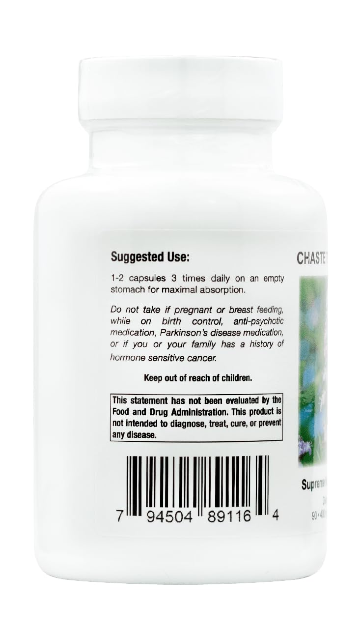 Supreme Nutrition Chaste Tree Supreme Vitex - 90 Vegetarian Capsules - image 2
