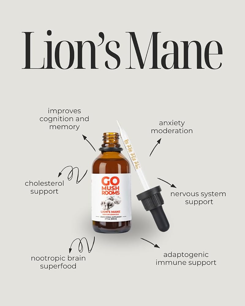 GO Mushrooms Lion's Mane Mushroom Tincture for Focus & Memory - 2 fl oz - image 4
