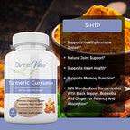 Divine Vibes Turmeric Curcumin with BioPerine Joint Support - 60 Capsules - image 2
