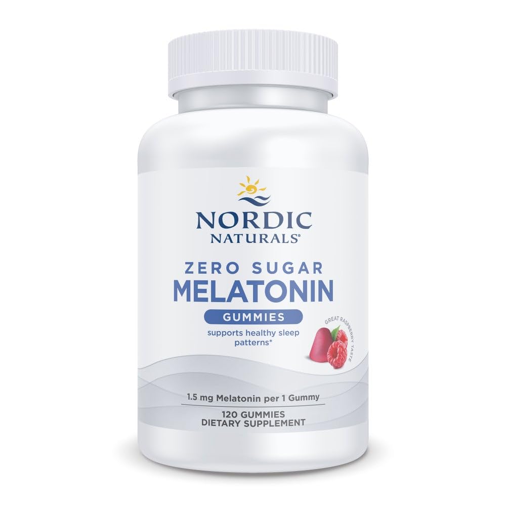 Nordic Naturals Melatonin Gummies Sugar Free 1.5mg Raspberry - 120 Count