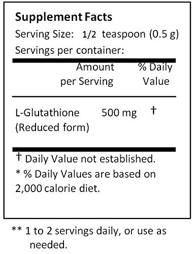 NuSci L-Glutathione Reduced Powder Antioxidant - 10 Grams - image 2