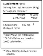 NuSci L-Glutathione Reduced Powder Antioxidant - 10 Grams - image 2