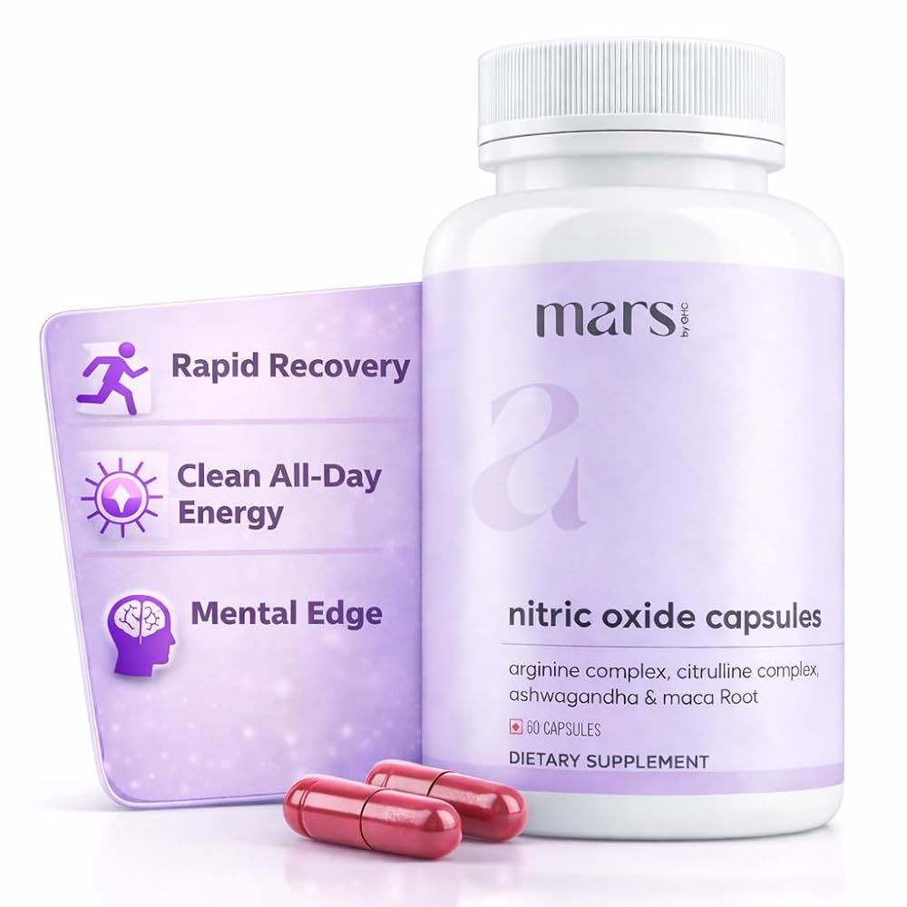 Mars by GHC Nitric Oxide Booster with L-Arginine & L-Citrulline - 60 Capsules