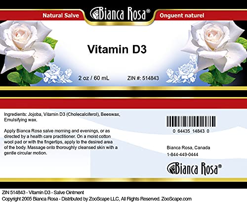 Bianca Rosa Vitamin D3 Salve Ointment - 2 oz - image 3