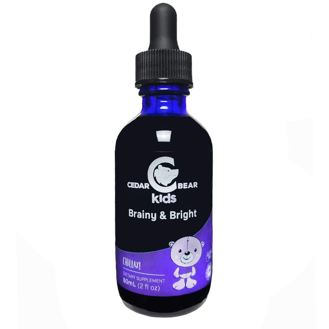 Cedar Bear Naturales Brainy & Bright Kids Herbal Supplement - 2 Fl Oz