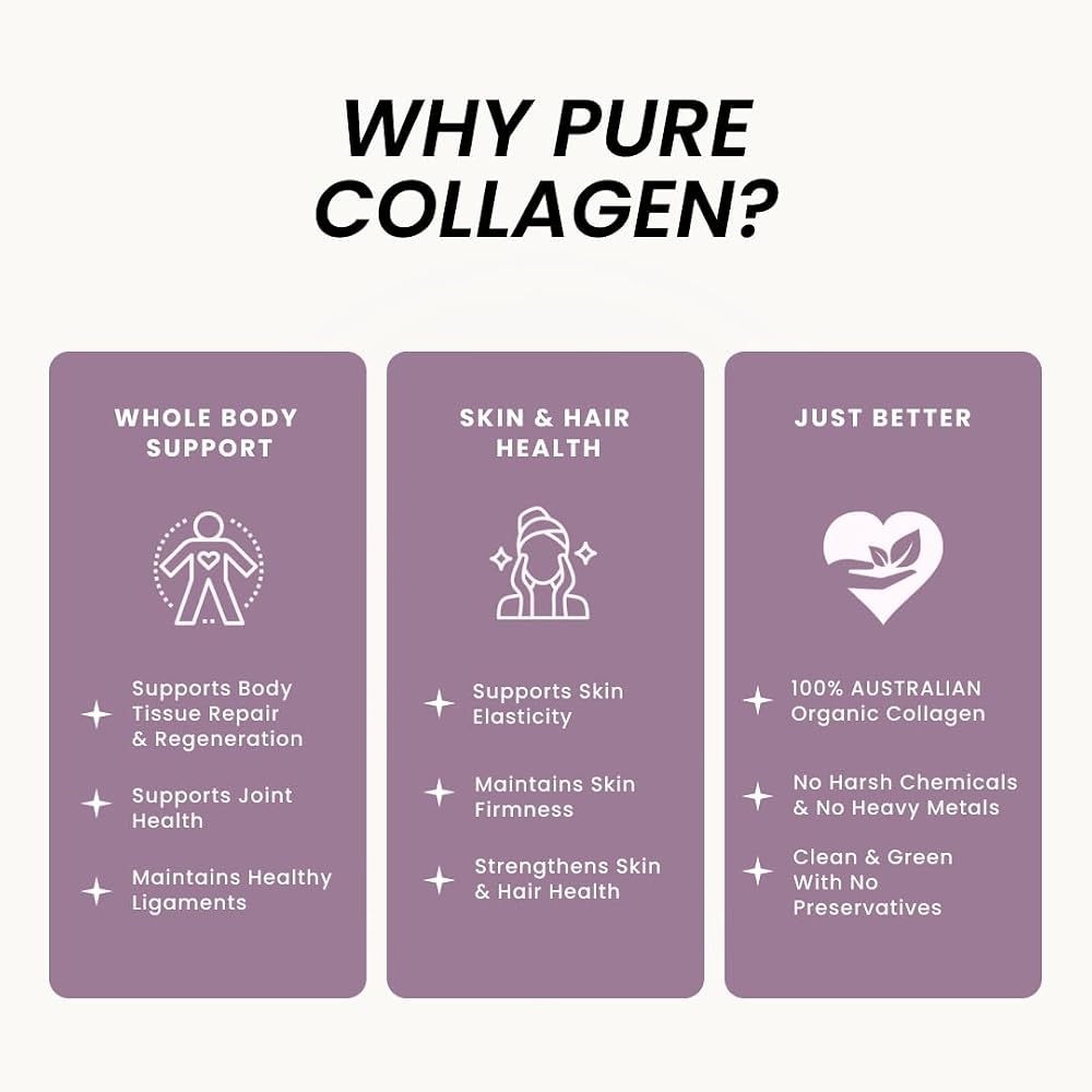 Organic Collagen Australia Pure Collagen & Liver - 120 Capsules - image 4