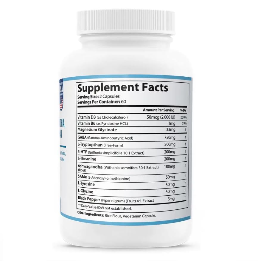 HARMONIFY GABA L-Theanine Magnesium Glycinate Blend - 120 Capsules - image 7