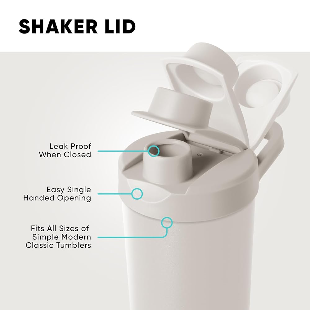 Simple Modern Stainless Steel Shaker Bottle with Ball