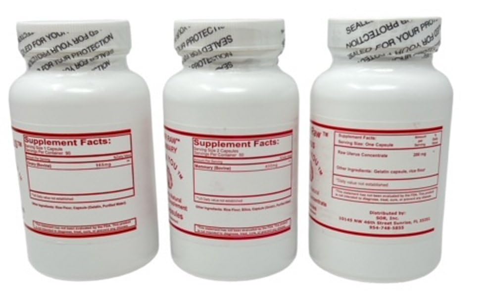 SOR, Inc. Ovary, Uterus and Mammary Glandular Capsules - 290 Count - image 2