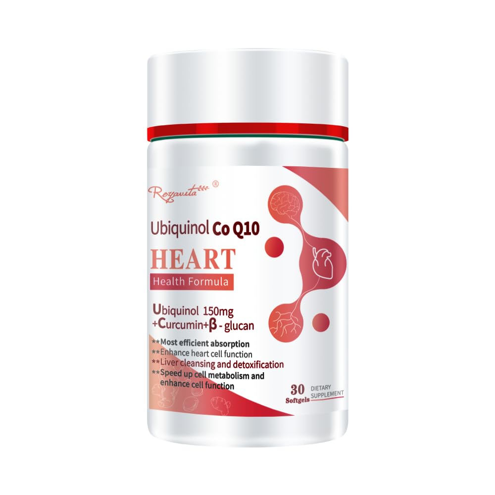 WhaazzPop Ubiquinol CoQ10 150mg with Curcumin Heart Health - 30 Softgels