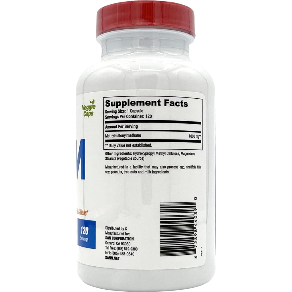 SAN MSM 1000mg - 120 Capsules - image 6