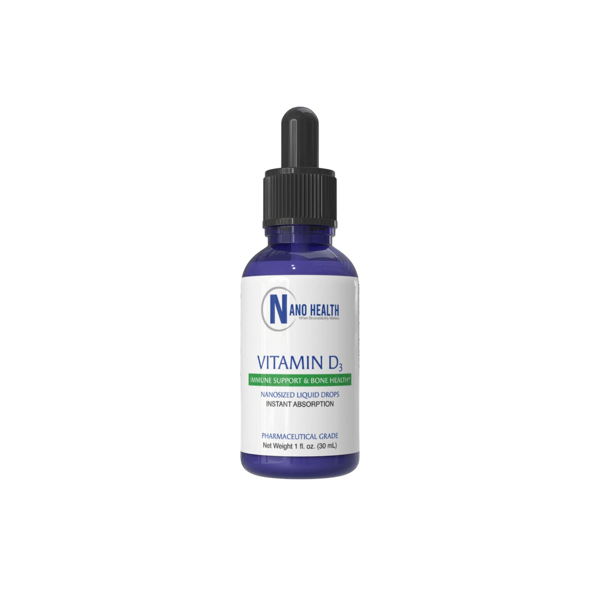 Nanoceutical Solutions Nano Vitamin D3 5000 IU Liquid Drops - 30 ml