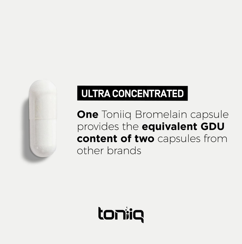 Toniiq Ultra High Strength Bromelain 500mg - 120 Capsules - image 4