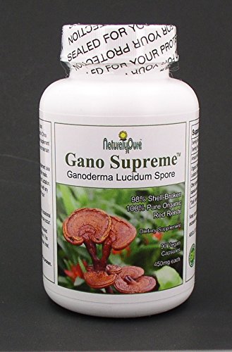 NaturalyPure Gano-Supreme Organic Reishi Spore - 90 Vegan Capsules