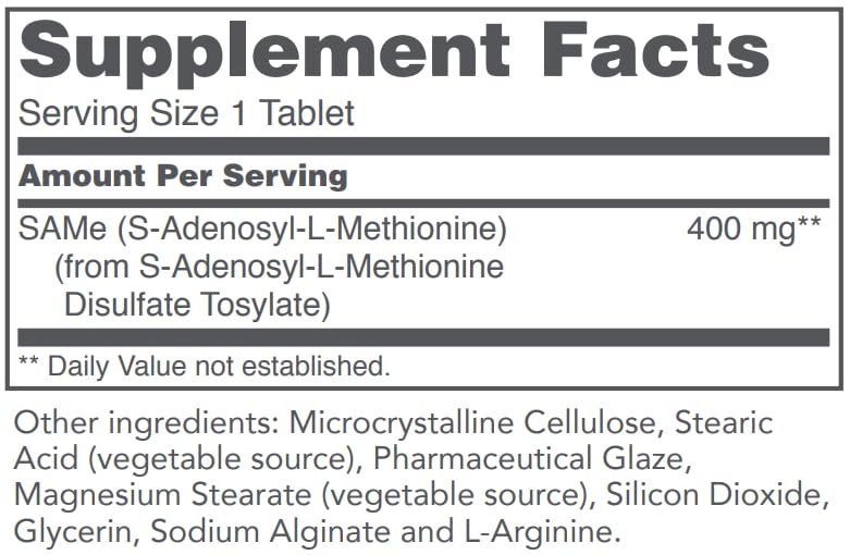 PROTOCOL FOR LIFE BALANCE Sam-E 400 mg - 60 Tablets - image 2