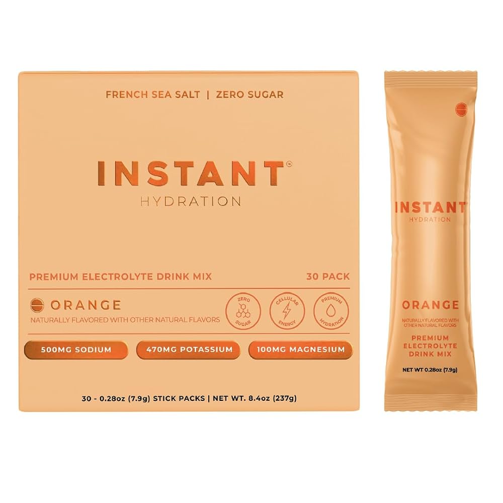 Instant Hydration Electrolytes Powder Packets - Zero Sugar - Keto