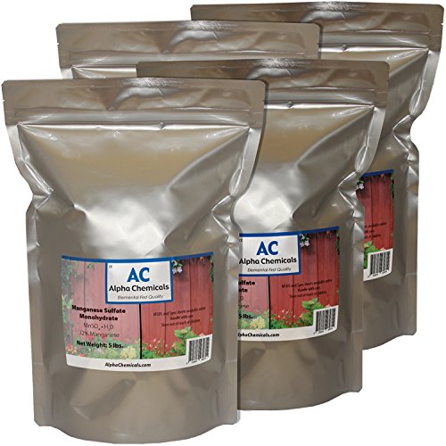 Alpha Chemicals Manganese Sulfate Monohydrate Powder - 20 Pounds