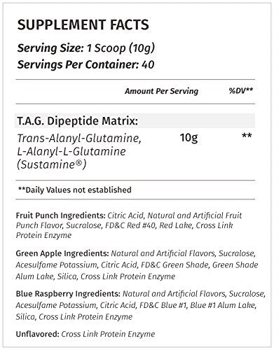 Metabolic Nutrition, TAG, Trans Alanyl Glutamine, 100% L-Glutamine
