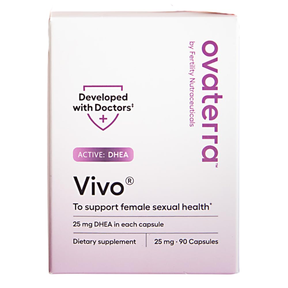 Ovaterra VIVO Micronized DHEA 25mg for Female Sexual Health - 90 Tablets