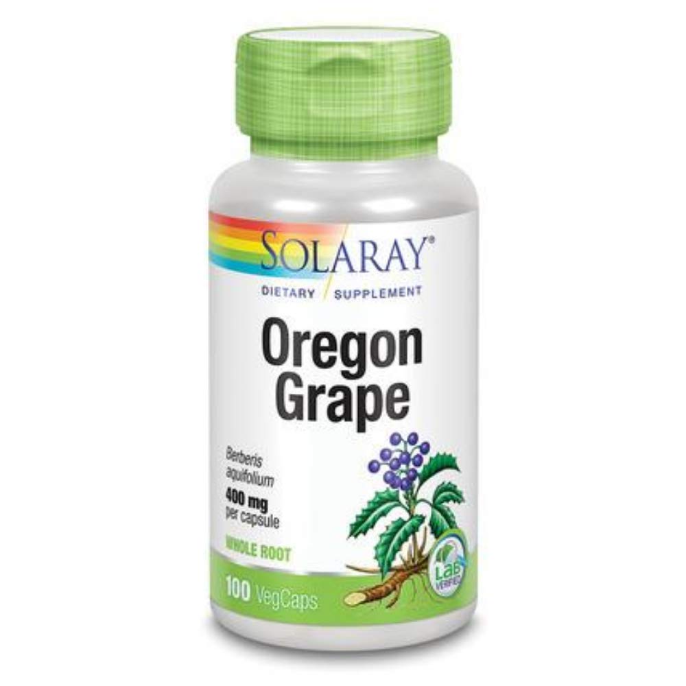 SOLARAY Oregon Grape Root 400 mg - 100 Capsules