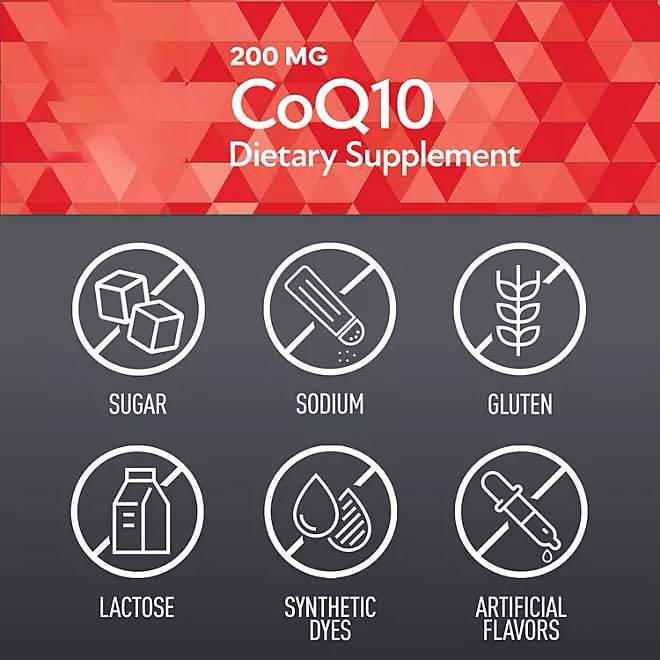 Generic Members Mark CoQ10 200 mg Dietary Supplement - 180 Softgels - image 6
