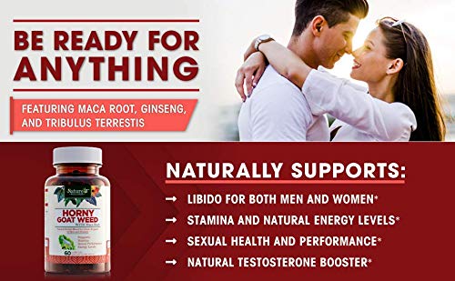 Natures Wellness Horny Goat Weed Extract with Maca & Tribulus - 60 Capsules - image 4