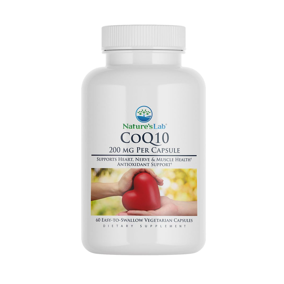 Nature's Lab CoQ10 200mg Antioxidant Supplement - 60 Capsules