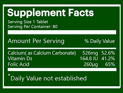 Na'trition Vitamin D3 Plus Calcium Tablets - 80 Tablets - image 2