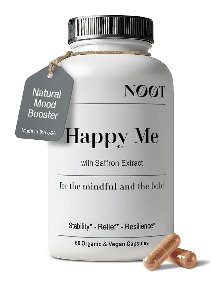 NØØT Happy Me Natural Mood Support Supplement - 60 Capsules