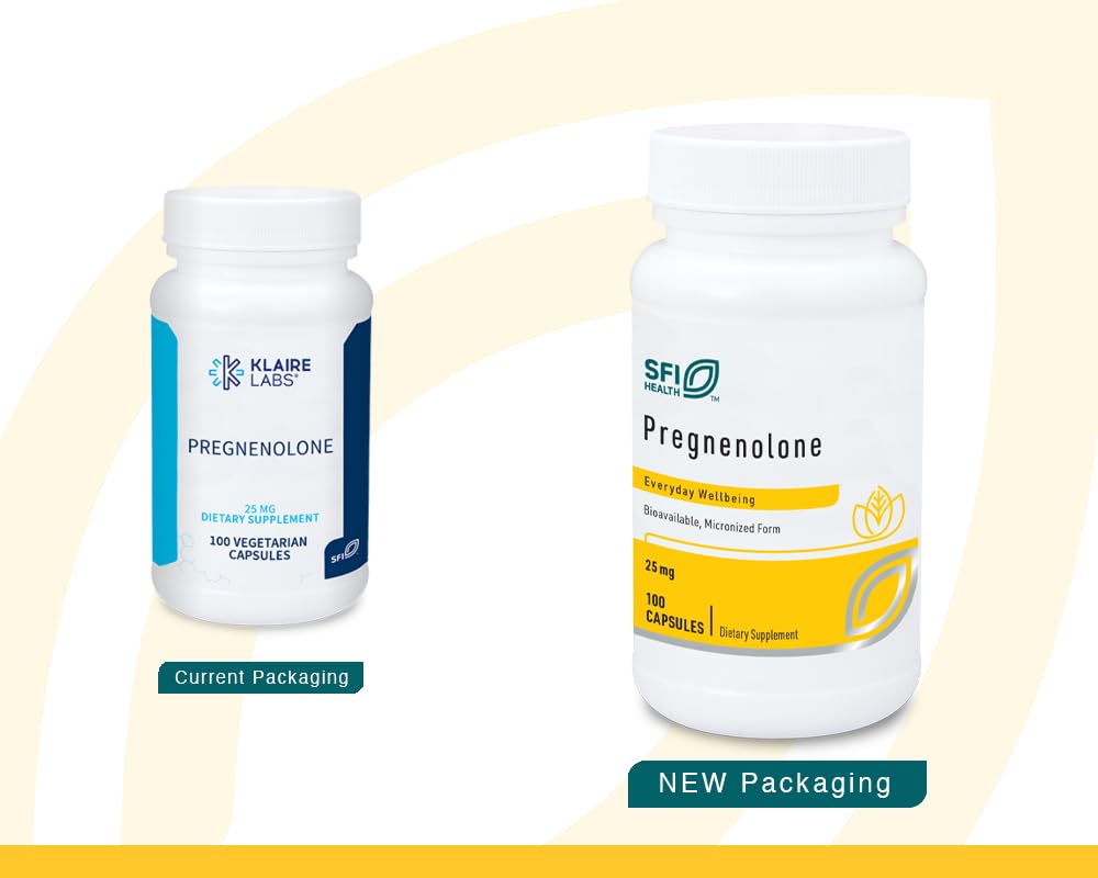 SFI Health Klaire Labs Pregnenolone 25 mg - 100 Capsules - image 2