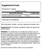 Swanson Graviola Immune & Digestive Support 530 mg - 60 Capsules - image 2