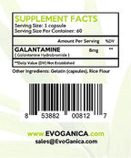 EVOGANICA Galantamine 8 mg Cognitive Support - 60 Tablets - image 3