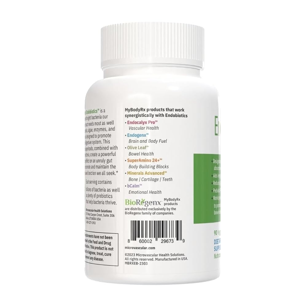 MYBODYRX Endobiotics Gut Support Supplement - 180 Capsules - image 4