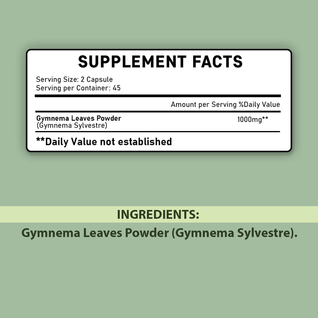 minature mi Nature Gymnema Sylvestre 1000 mg - 90 Tablets - image 2