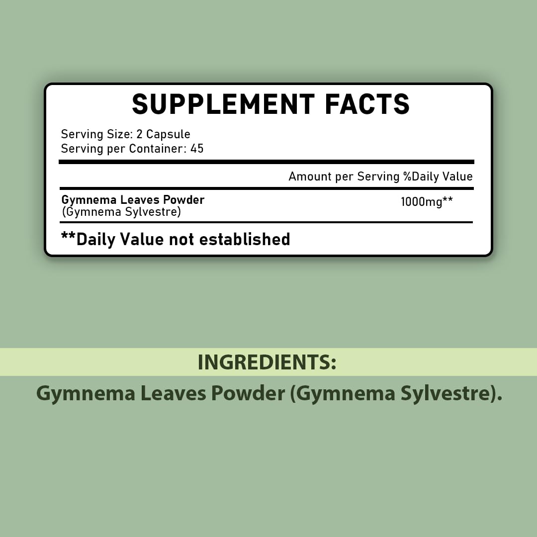 minature mi Nature Gymnema Sylvestre 1000 mg - 90 Tablets - image 2