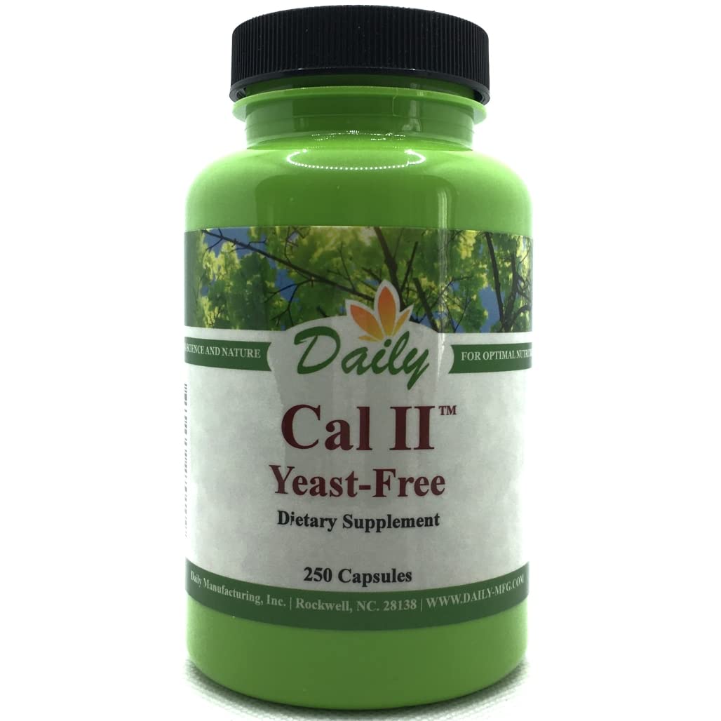 Daily Manufacturing Cal-II Yeast-Free Calcium Carbonate - 250 Capsules