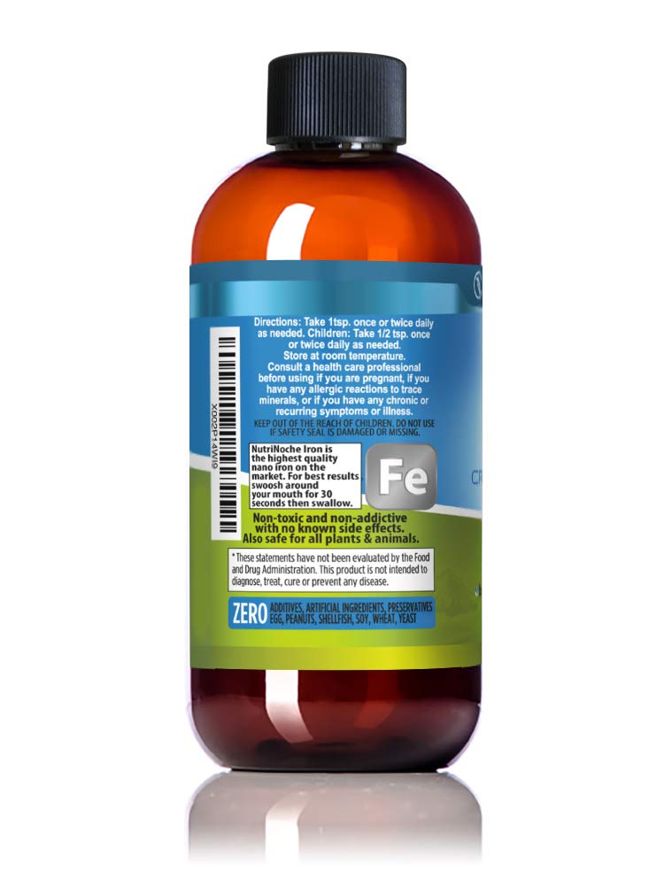 NutriNoche Colloidal Liquid Iron Supplement - 30 ppm - Colloidal