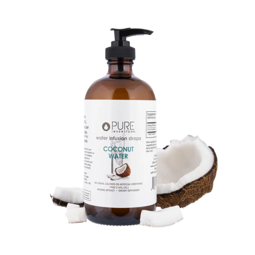 Pure Inventions Coconut Water Infusion Drops Electrolytes - 500 Servings