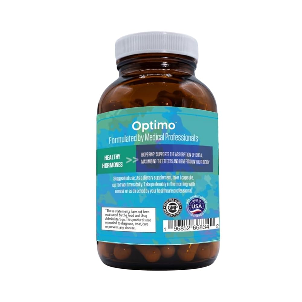 Optimo DHEA 50mg with BioPerine - 60 Capsules - image 8