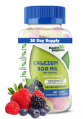 Health Supplied Calcium 500mg with Vitamin D3 1000 IU Gummies - 60 Count