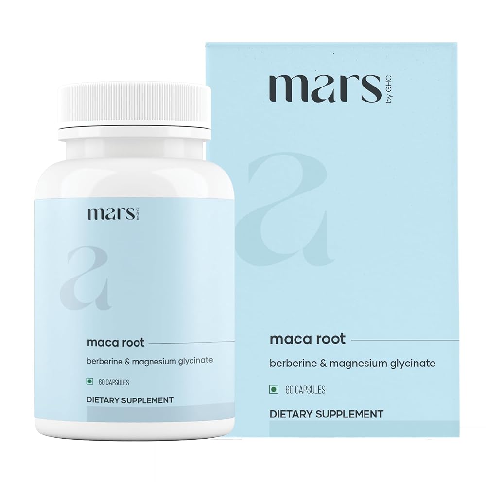 Mars Maca Root Capsules with Ginseng, Magnesium & Berberine - 180 Count - image 2