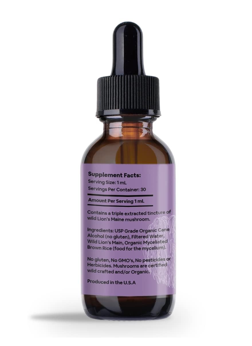 Earthborn Organic Lion's Mane Mushroom Tincture - 1 oz - image 3
