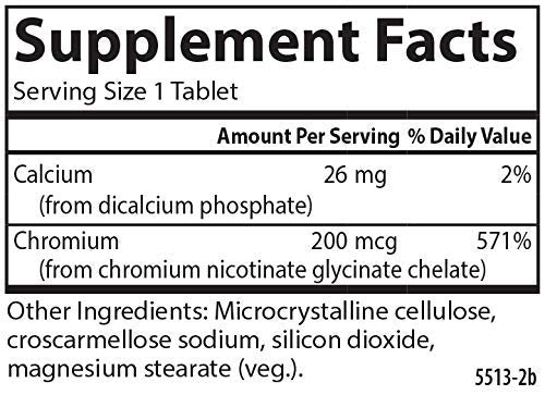 Carlson Chelated Chromium 200 mcg - 300 Tablets - image 4