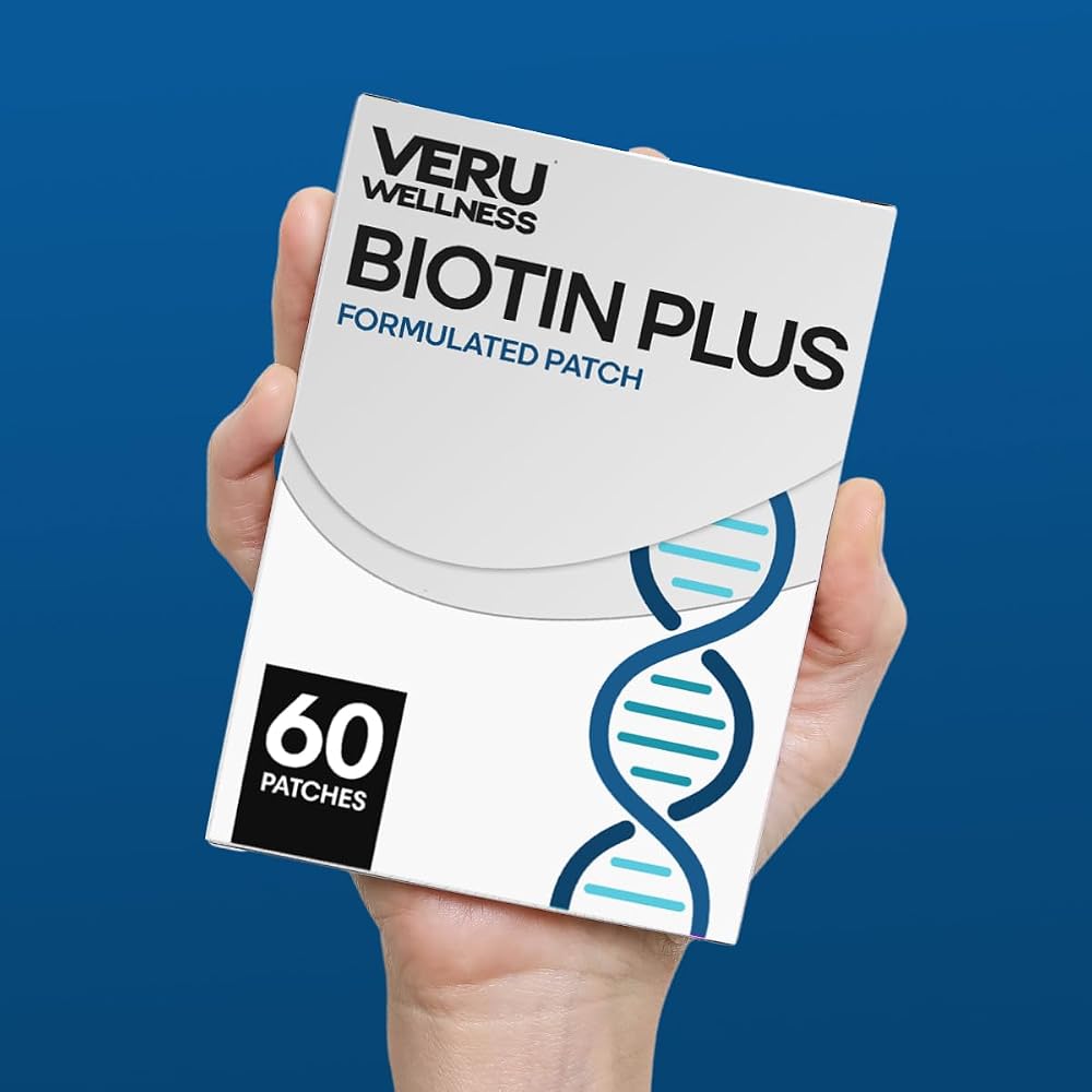 Veru Wellness Biotin Plus Patches with Vitamin B7 - 60 Count - image 3