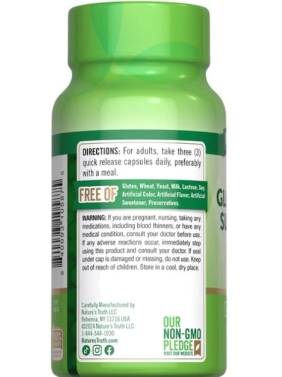 Nature's Truth Triple Glucosamine 3000mg Joint Support - 120 Capsules - image 3