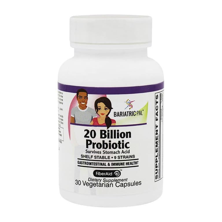 BariatricPal Probiotic 20 Billion CFU Gastrointestinal Health - 30 Capsules