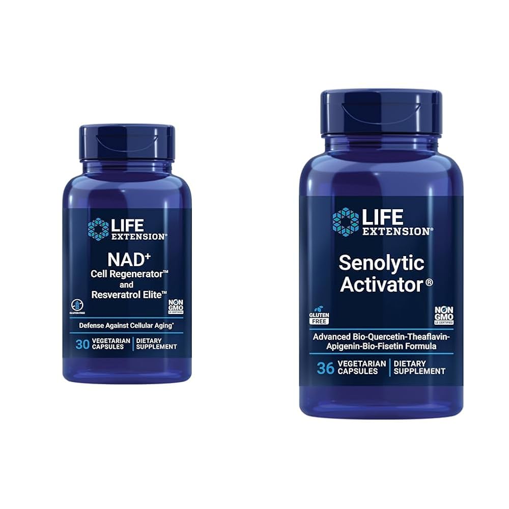 Life Extension NAD+ Cell Regenerator with Resveratrol - 66 Capsules