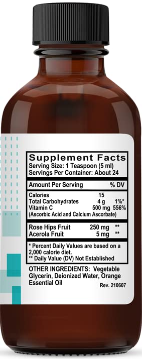 Kovite Vitamin C Liquid 500 mg - 4 fl oz - image 3