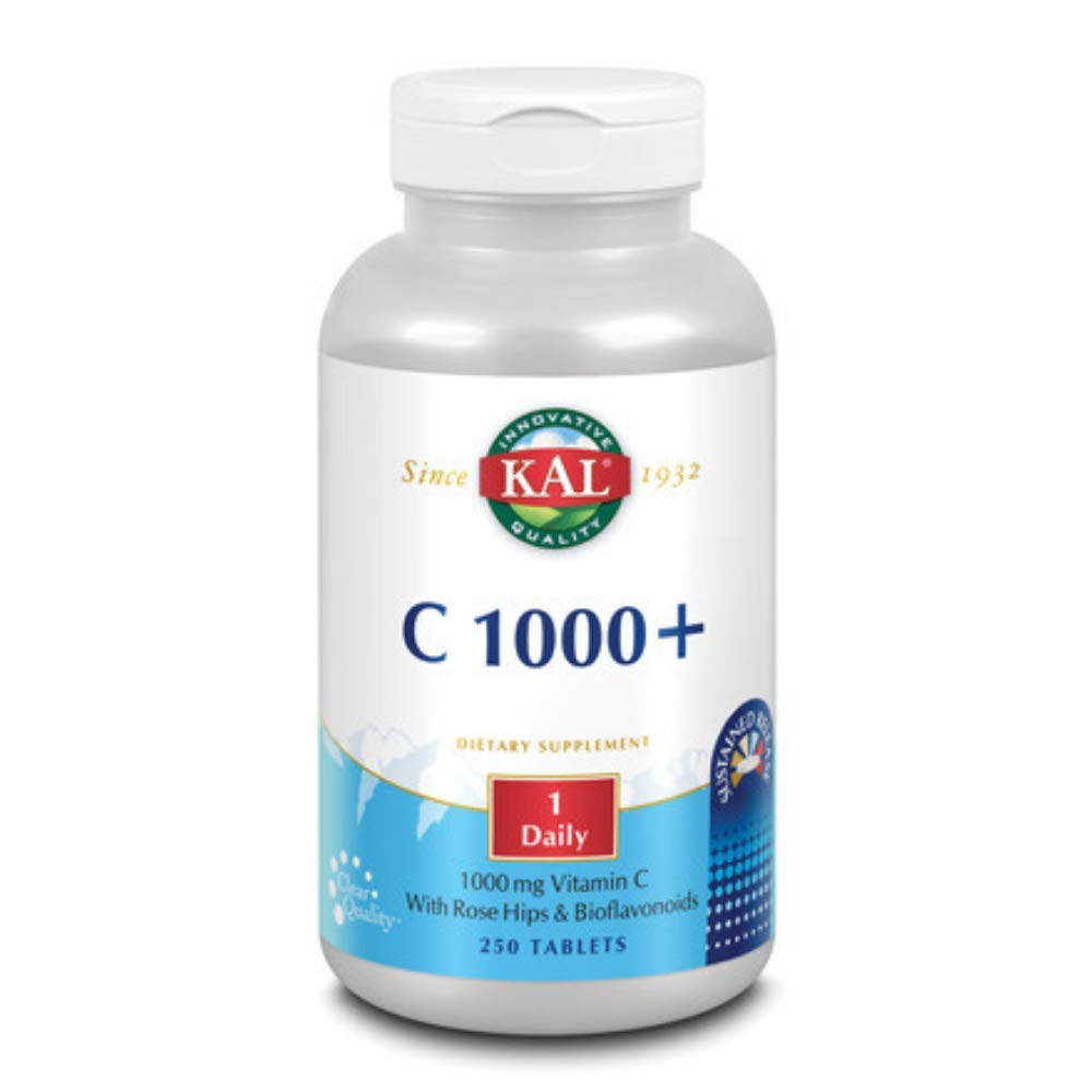 KAL C-1000 Plus Vitamin C - 250 Tablets