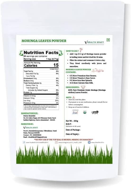 SENTA Moringa Leaves Powder - 100g - image 2